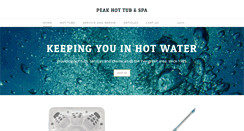 Desktop Screenshot of peakhottubs.com